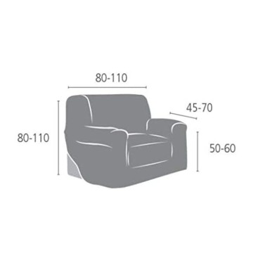 Troya elastischer Sitzbezug beige 80/110