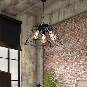 Tena MDL3854 Pendelleuchte schwarz Metall asymmetrisch