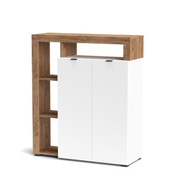 Nexon 2 Sideboard in Tabakeiche und Weiß