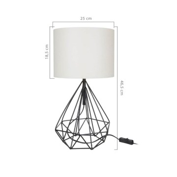 Pena Büro-Schreibtischlampe schwarz weiß MDL4268
