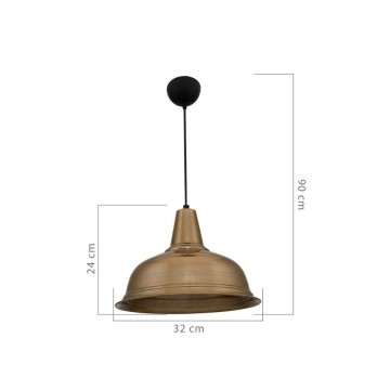 Tampa ASZ1343 Pendelleuchte mit Bronzeschirm