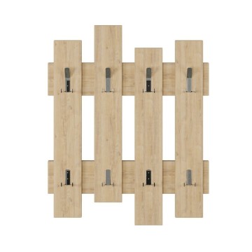 Wave Wandgarderobe Eiche 8 Haken