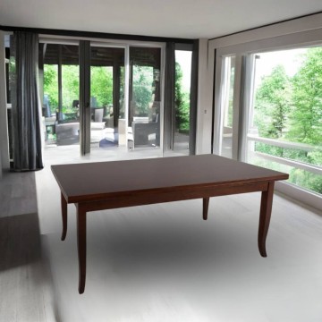 Verona Nussbaum 140x80 rechteckiger Ausziehtisch