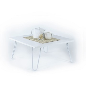 Ilia 60x60 weiß rechteckiger Couchtisch MT190403