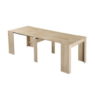 Ofelia Eiche Konsolentisch 90x50x75h ausziehbar auf 3 Meter