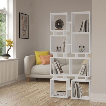 Rail weiß doppelseitiges Bücherregal 79x166,5