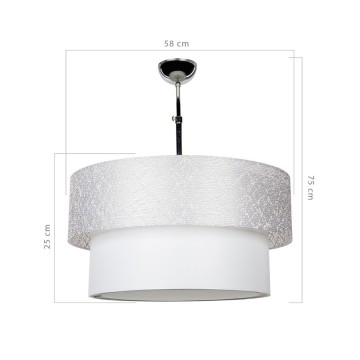 MDL2749 Polo Pendelleuchte aus grauem Stoff