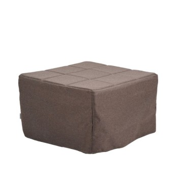 Pouf umwandelbar in Bett Vega brauner Stoff