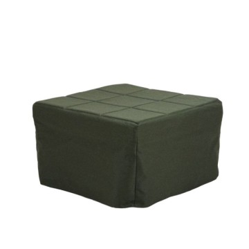 Pouf umwandelbar in Bett Vega dunkelgrüner Stoff