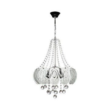 Yon MDL3973 Deckenleuchte Silber verziert Glas und Kristall-Effekt Steine