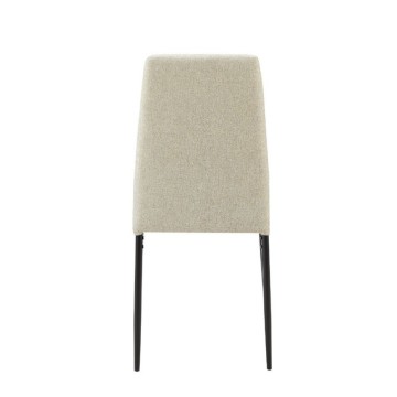 Adara Beige Stoff Esszimmerstuhl 63.5x44x89h