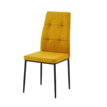 Adara Senf Stoff Esszimmerstuhl 63.5x44x89h