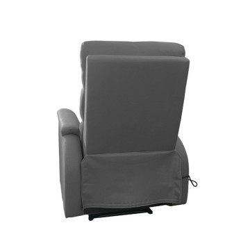 Manueller Relaxsessel mit 8 Massagepunkten Futura Kunstleder grau