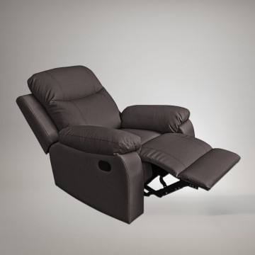 Recliner Chicago Stoffsessel Houston87 grau