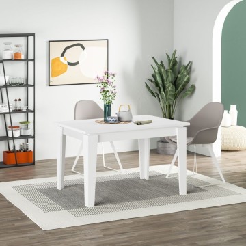 Megaron Ausziehtisch weiß 120x80 cm