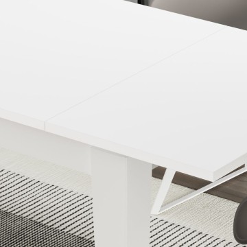 Megaron Ausziehtisch weiß 120x80 cm