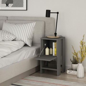 Ema anthrazit Nachttisch Klapptür 30x30x55h