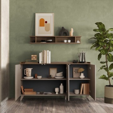Anrichte 3 Türen Polan bronze mercure 181x42x99h