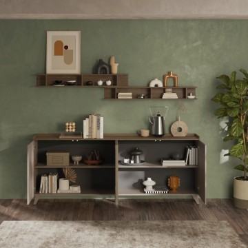 Anrichte 4 Türen Polan bronze mercure 241x42x99h