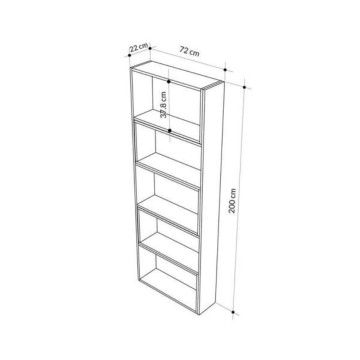 Wish taubengrau 72x22x200h ausziehbares Eckregal