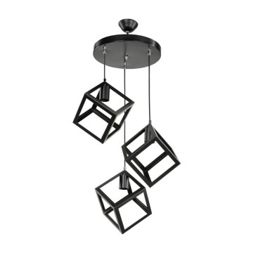 Hängeleuchte Agatha MDL3790 3 Würfel schwarz