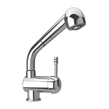 Paini 64CR566 Verchromte Küchenarmatur mit ausziehbarer Handbrause