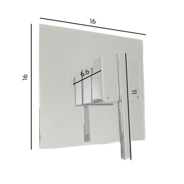Quadra Badmischer Dusche Chrom