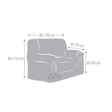 Levante Universal-Sesselbezug beige 80/120 mit Bändern