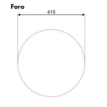 Rondo Rundes Spülbecken Ø43,5 cm Poliert - Toscohome