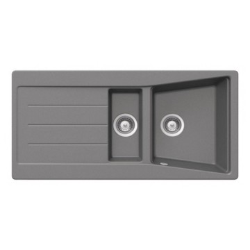 Smeg LS102T Titan-Einbauspüle mit 2 Becken und umschaltbarer Abtropffläche 100x50