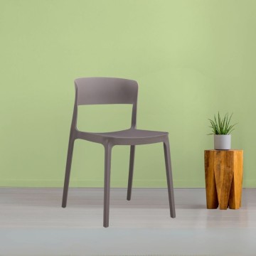 Diaspro modernes Design taubengrau Polypropylen Stuhl