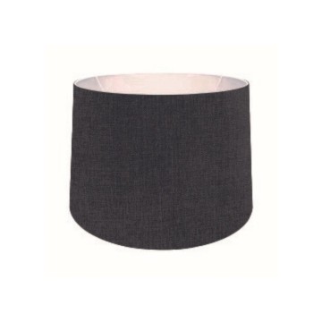 Schwarze Dreibein-Stehleuchte mit schwarzem Stoffschirm DECONE3566