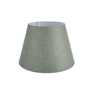 Tischlampe mit weißem Sockel und grünem Stoffschirm LAGUNAH272638
