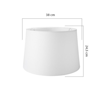 Stehlampe aus weißem Holz und rosa Stoffschirm RODIBI3012