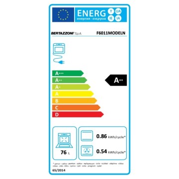 Forno incasso multifunzione elettrico Bertazzoni La Germania F6011MODELN carbonio classe A++