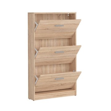Schuhschrank 3 Klapptüren Farbe Eiche Nepo 69.5x17.5x120H