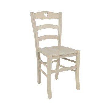 Holzstuhl Decor creme Seil festen Sitz