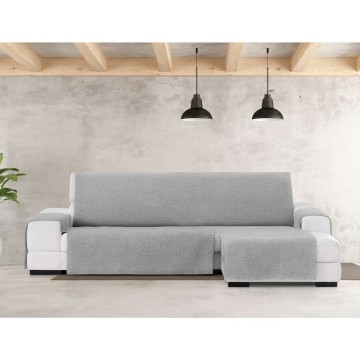 Valeria rechte Halbinsel Sofa Abdeckung grau 240