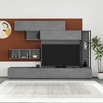 Lagerwand 260 cm Tronador Zement Farbe
