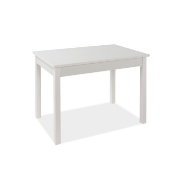 Florence 120x80 Esche weiß rechteckiger Ausziehtisch