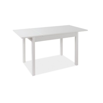 Florence 120x80 Esche weiß rechteckiger Ausziehtisch