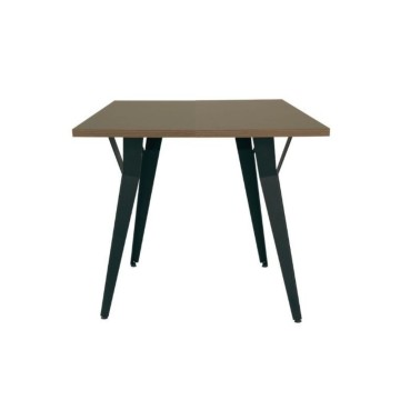 Yutan quadratischer Esstisch 80x80x74H Eiche Farbe