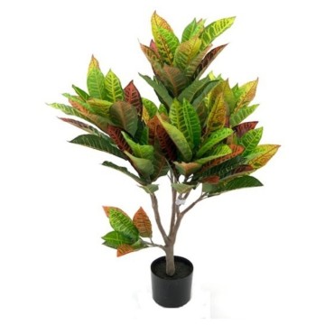 Künstliche Pflanze Croton 110h 97 Blätter