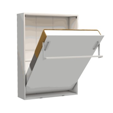 Loft ausziehbares Doppelbett weiß 152x44x208H