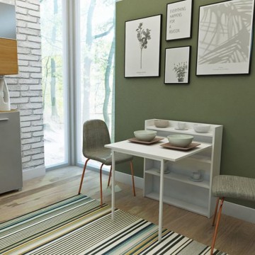 Maso weißer Klapptisch 80x20x93H