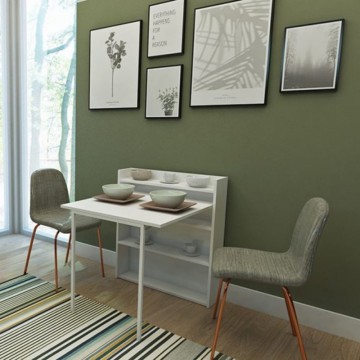Maso weißer Klapptisch 80x20x93H
