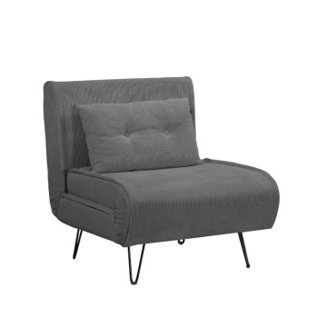 Quarzo Sessel Bett ohne Armlehnen Farbe dunkelgrau
