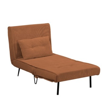 Quarzo Sessel Bett ohne Armlehnen Rost Farbe