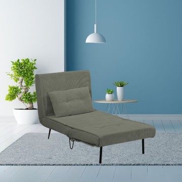 Quarzo Sessel Bett ohne Armlehnen Farbe moosgrün