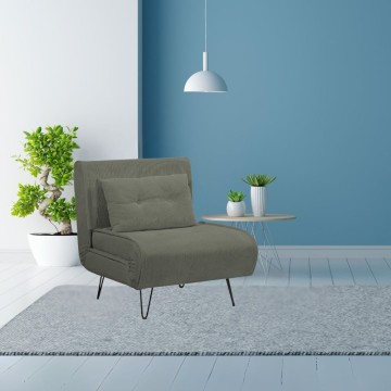 Quarzo Sessel Bett ohne Armlehnen Farbe moosgrün